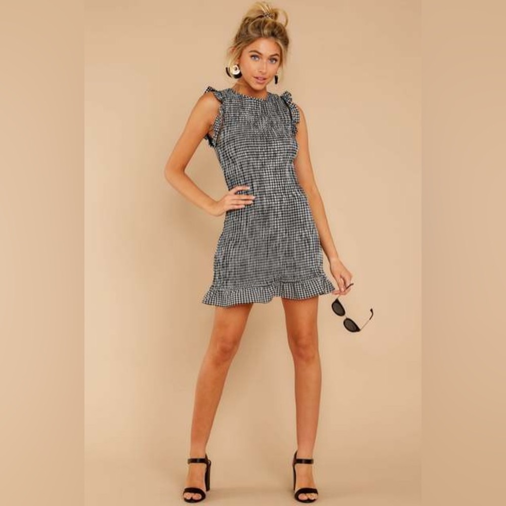 Red Dress Boutique Heading South Black Gingham Dress
